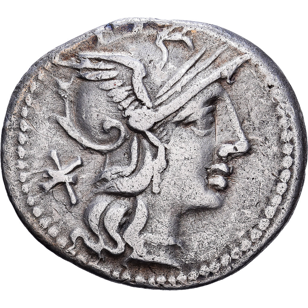 Roman Republic, Maenia, Denarius, 132 BC, Rome, Silver, EF(40-45)