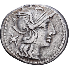 République romaine, Maenia, Denier, 132 BC, Rome, Argent, TTB