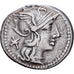 Roman Republic, Maenia, Denarius, 132 BC, Rome, Silver, EF(40-45)