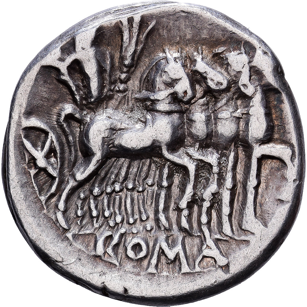 Roman Republic, Caecilia, Denarius, 130 BC, Rome, Zilver, ZF, Crawford:256/1