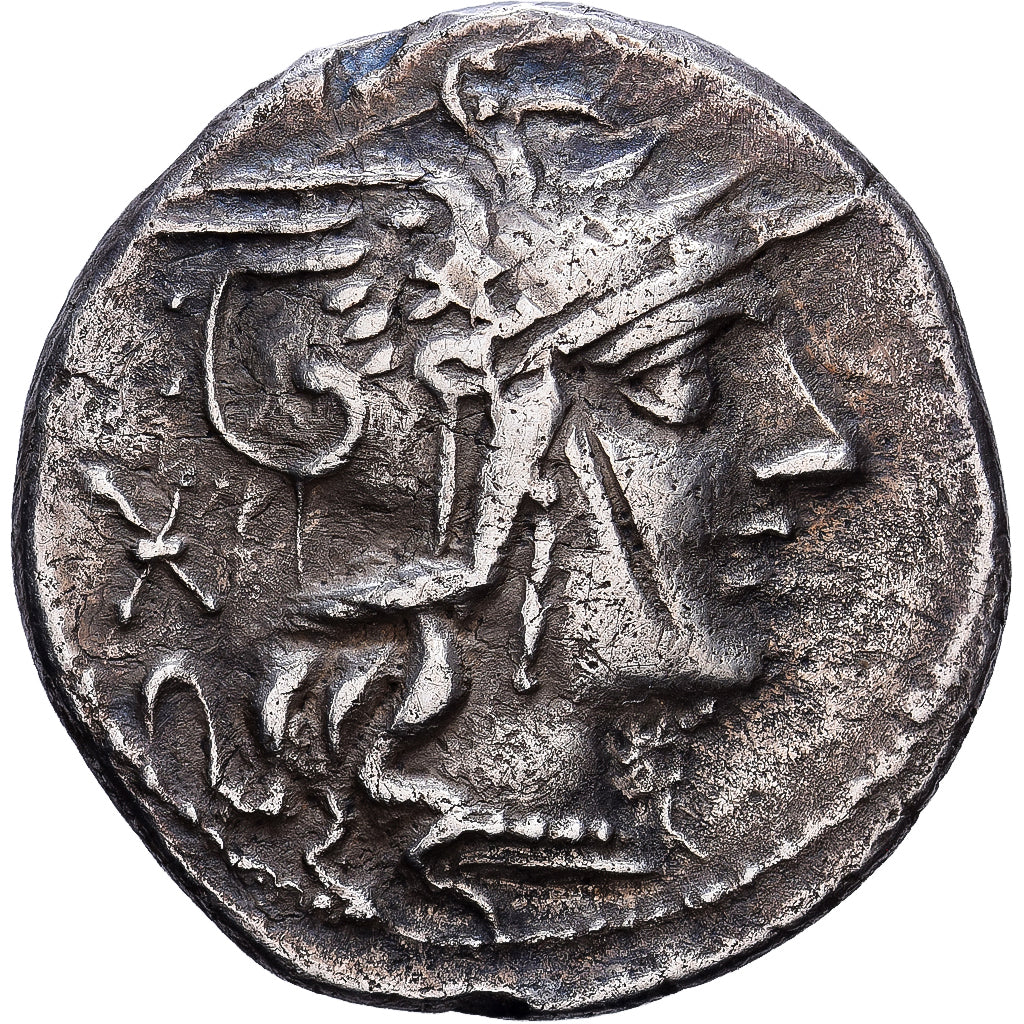 République romaine, Marcia, Denier, 118-117 BC, Rome, Argent, TTB, Crawford:283
