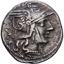 République romaine, Marcia, Denier, 118-117 BC, Rome, Argent, TTB, Crawford:283