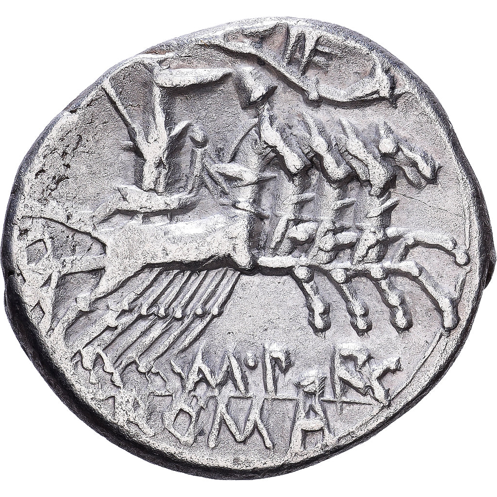 Roman Republic, Porcia, Denarius, 125 BC, Rome, Prata, EF(40-45), Crawford:270/1