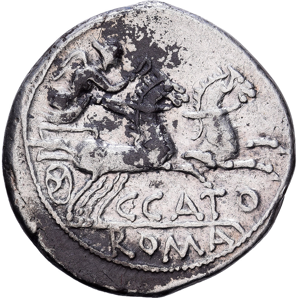 Roman Republic, Porcia, Denarius, 123 BC, Rome, Silver, AU(50-53)
