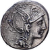 Roman Republic, Claudia, Denarius, 111-110 BC, Rome, Zilver, PR, Crawford:299/1a