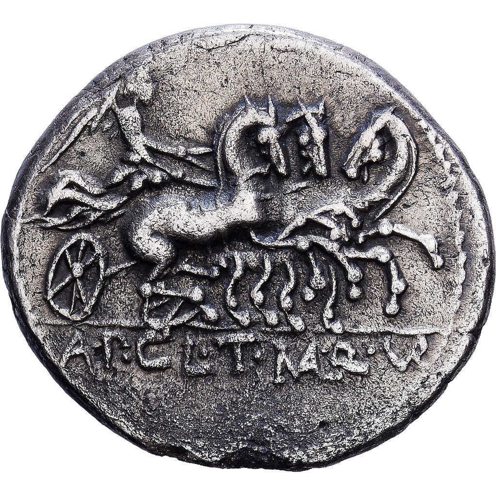 Roman Republic, Claudia, Denarius, 111-110 BC, Rome, Zilver, PR, Crawford:299/1a