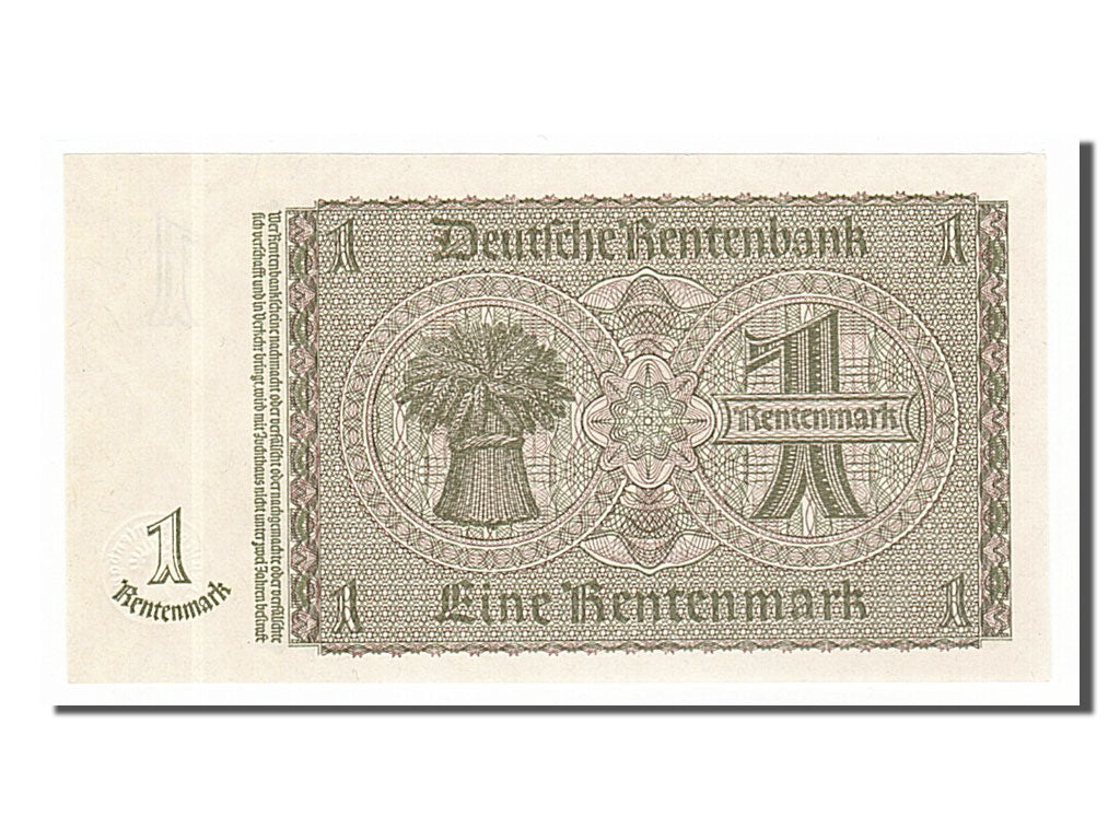 Banknote, Germany, 1 Rentenmark, 1937, 1937-01-30, UNC(65-70)
