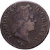 Francja, Louis XV, Sol à la vieille tête, 1769, Besançon, Miedź, VF(30-35)