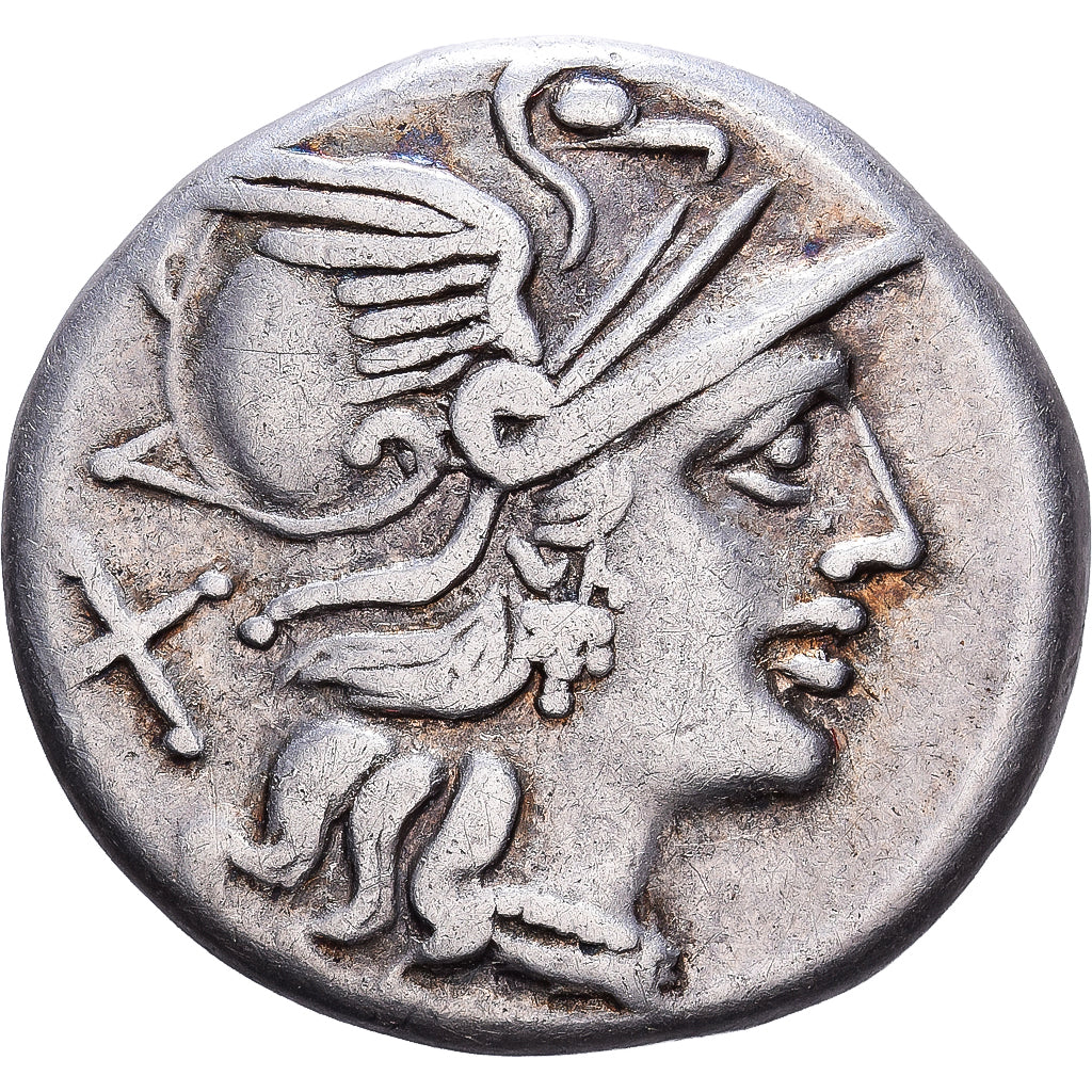 Roman Republic, Saufeia, Denarius, 152 BC, Rome, Plata, MBC, Crawford:204/1