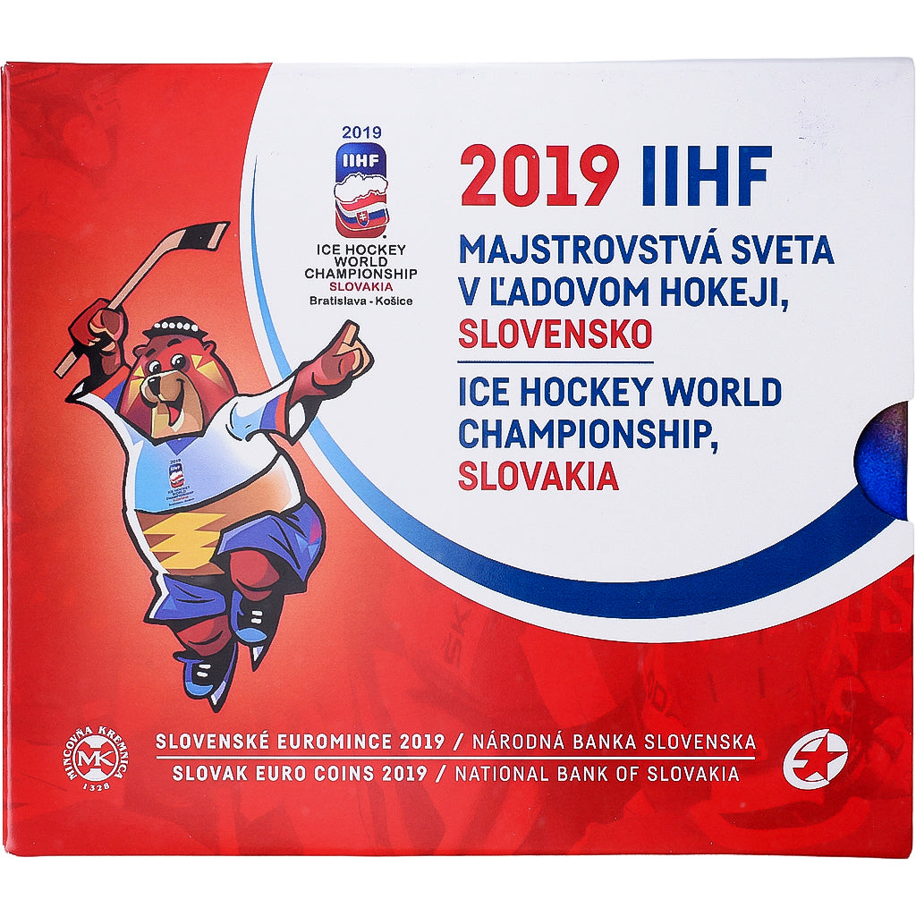 Slowakei, Coffret 1c. à 2€ + jeton, Ice Hockey, série FDC, 2019, Kremnica