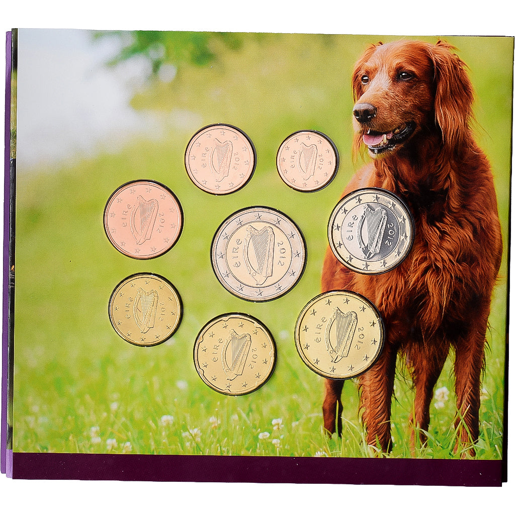 Ireland, Coffret 1c. à 2€, Animals of Irish Coinage, Dog, Série BU, 2012