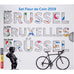 Belgique, Coffret 1c. à 2€ + jeton, Bruxelles, la ville, série FDC, 2019
