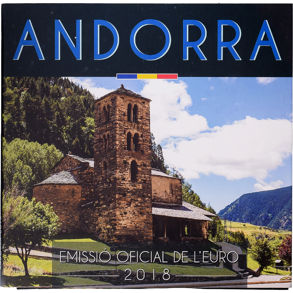 Andorra, Coffret 1c. à 2€, série FDC, 2018, Madrid, MS(65-70)