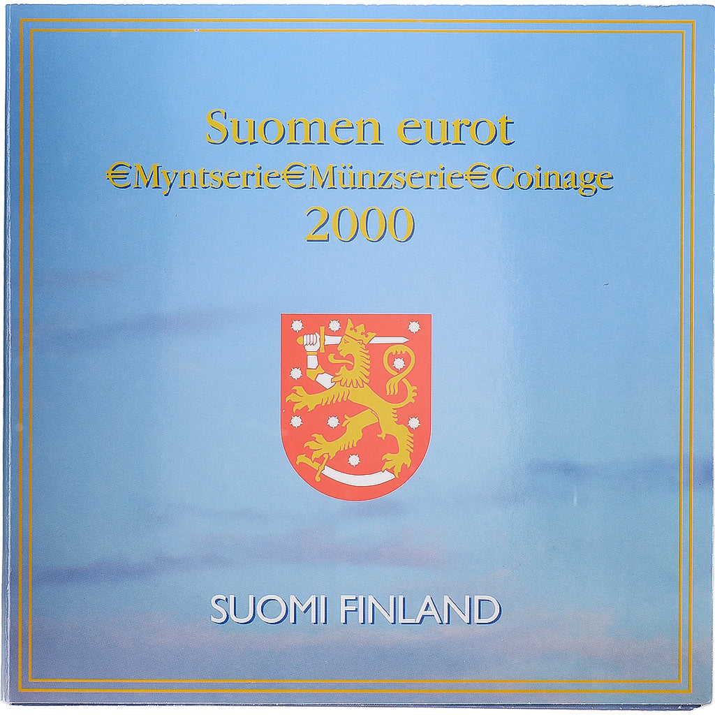 Finlandia, Coffret 1c. à 2€, série FDC, 2000, Vantaa, N.C., FDC