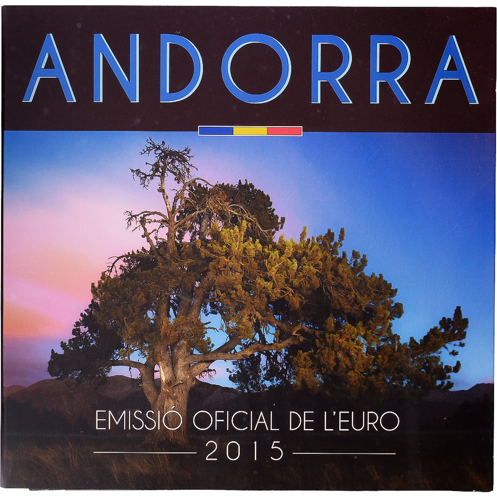 Andorra, Coffret 1c. à 2€, série FDC, 2015, MDP, STGL