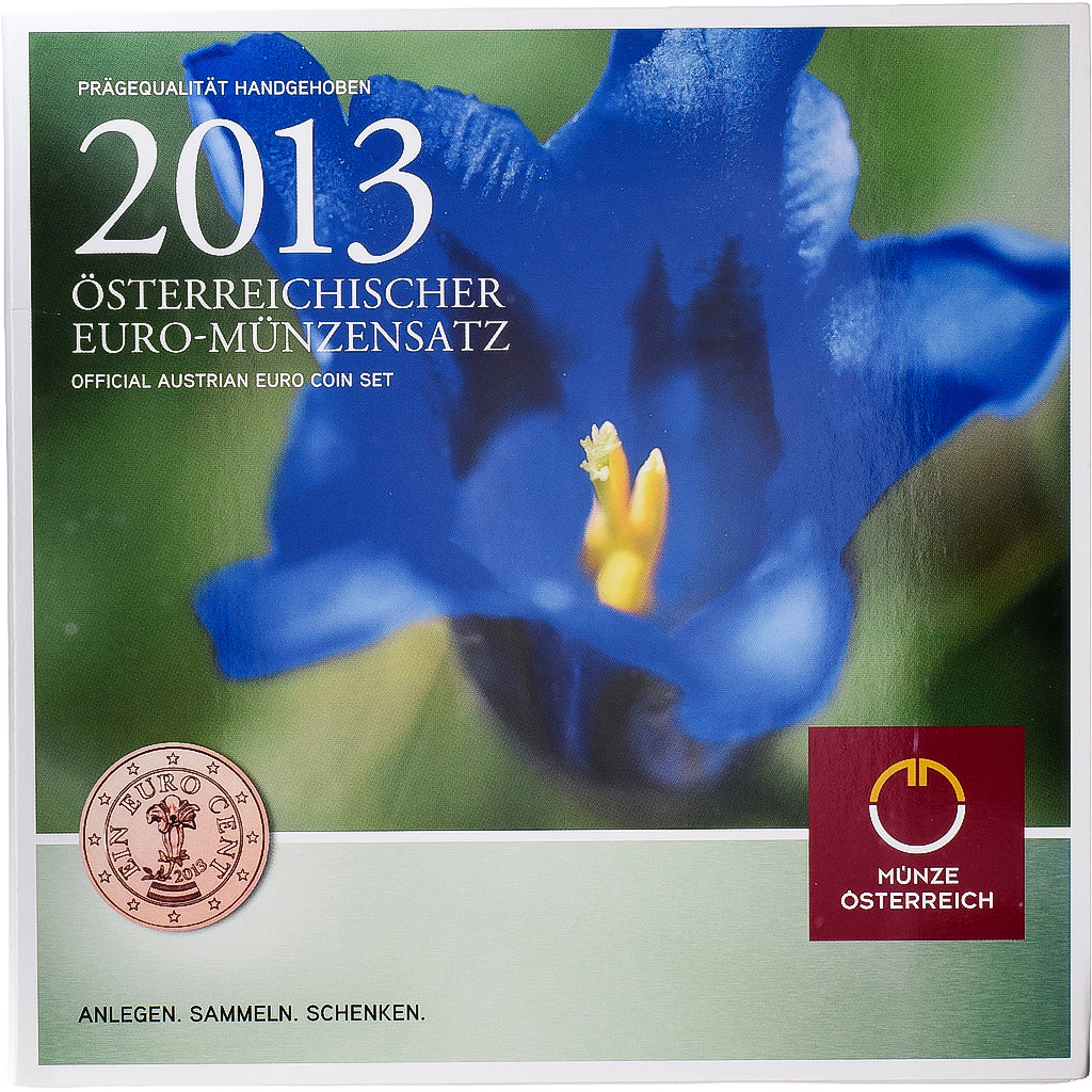 Austria, Set 1 ct. - 2 Euro, série FDC, 2013, Vienne, Sin información, FDC