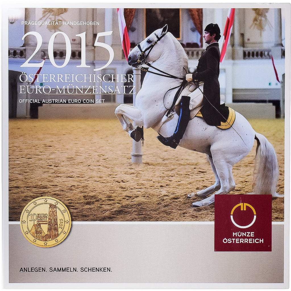 Autriche, Set 1 ct. - 2 Euro, série FDC, 2015, Vienne, FDC