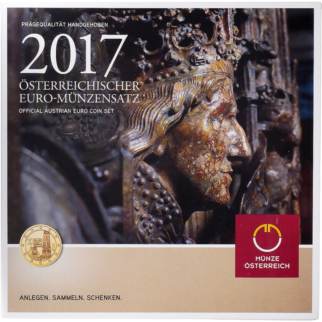 Austria, Set 1 ct. - 2 Euro, série FDC, 2017, Vienne, Sin información, FDC
