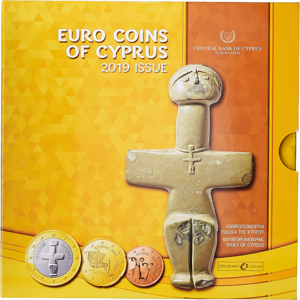 Cyprus, Set 1 ct. - 2 Euro, Idols, série FDC, 2019, Athens, n.v.t., FDC