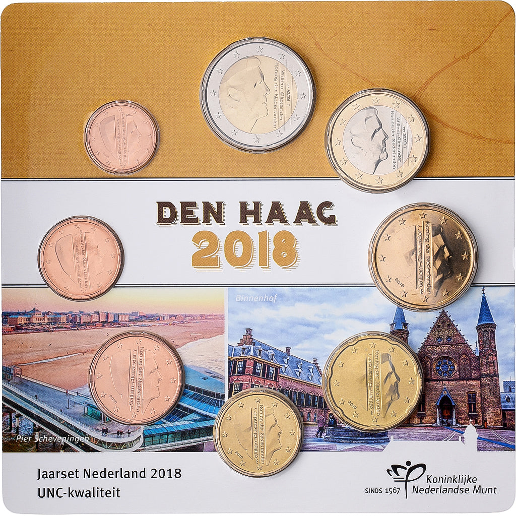 Netherlands, Set 1 ct. - 2 Euro, série FDC, 2018, Utrecht, MS(65-70)