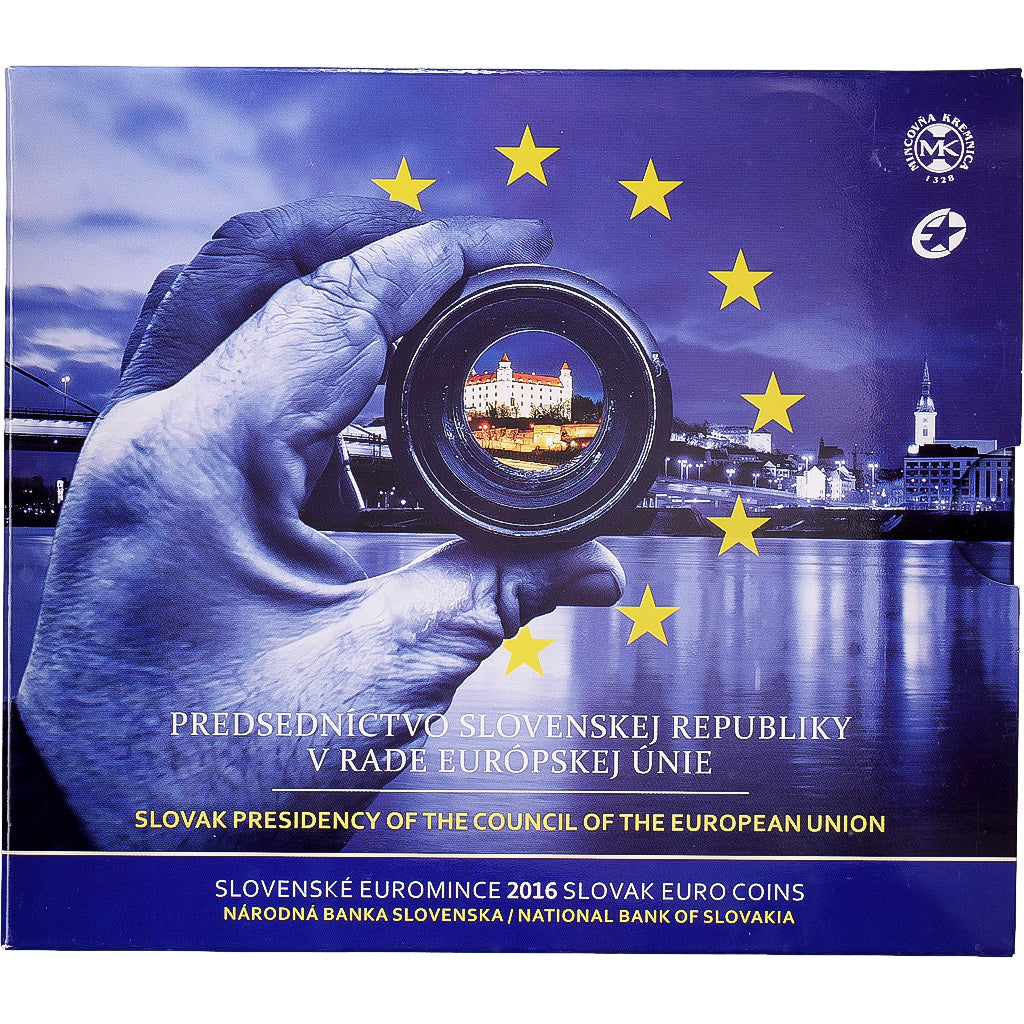 Slovakia, Set 1 ct. - 2 Euro + 2€, Slovak Presidency of the Council of the