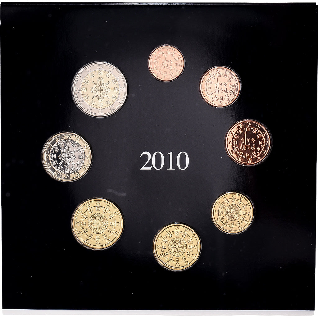 Portugal, Set 1 ct. - 2 Euro, Série BU, 2010, Lisbon, MS(65-70)