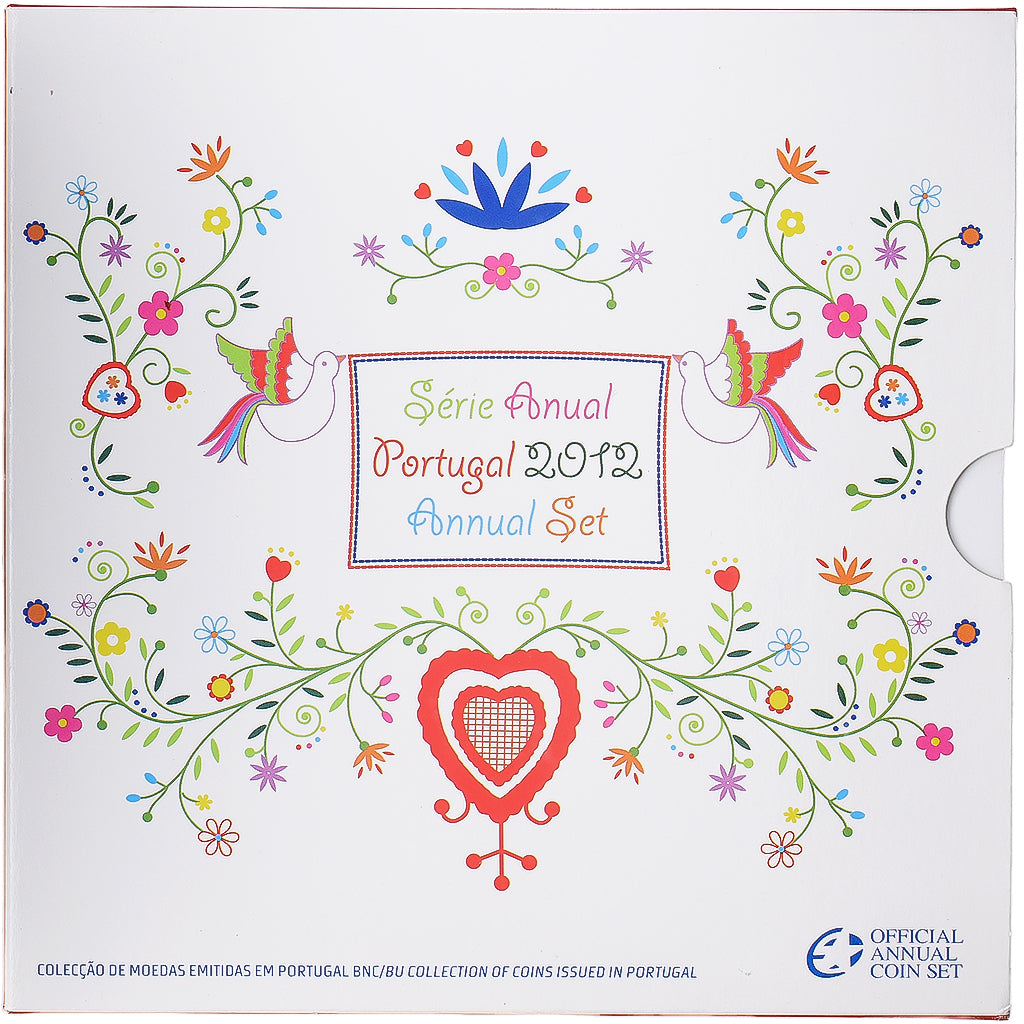 Portugal, Set 1 ct. - 2 Euro, Série BU, 2012, Lisbon, n.v.t., FDC