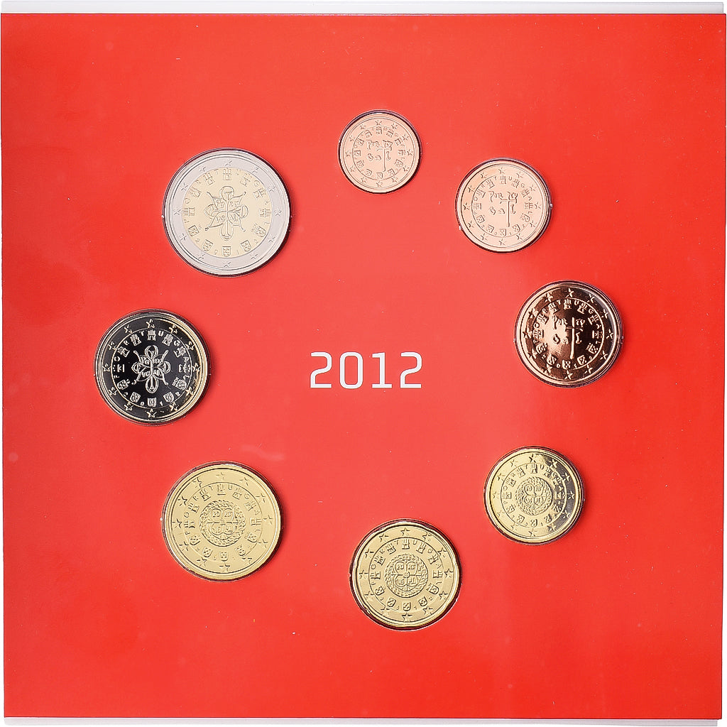 Portugal, Set 1 ct. - 2 Euro, Série BU, 2012, Lisbon, n.v.t., FDC