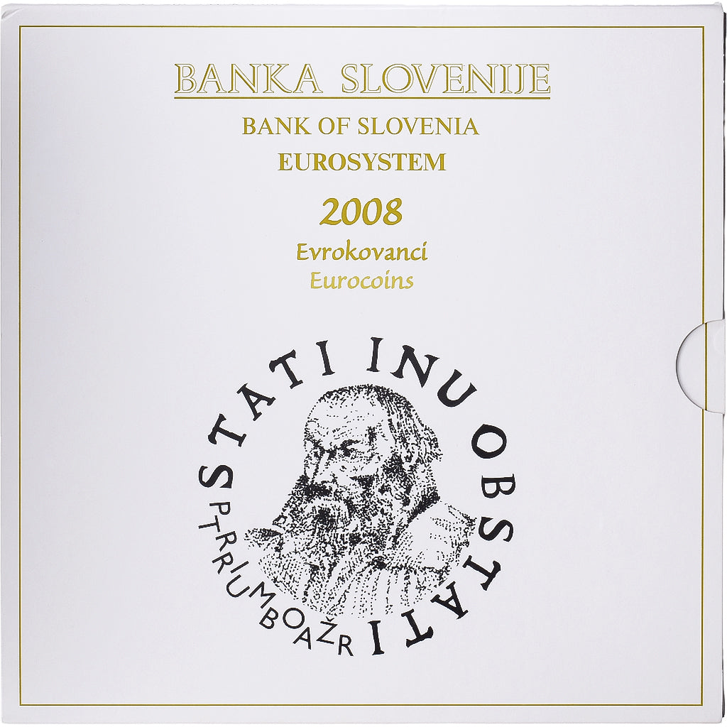 Slovenia, Set 1 ct. - 2 Euro + 3 Euro, Primož Trubar, Série BU, 1978 -2008