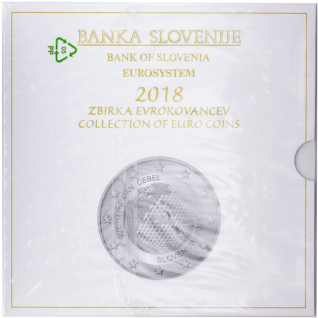 Slovenië, Set 1 ct. - 2 Euro, Série BU, 2018, Rome, n.v.t., FDC