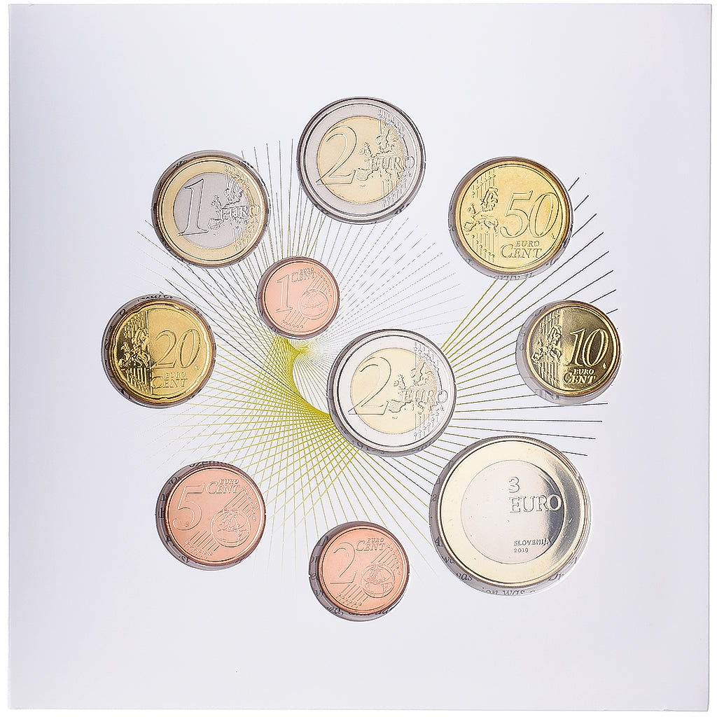 Eslovenia, Set 1 ct. - 2 Euro + 3 Euro, University Ljubljana, Série BU, 2019
