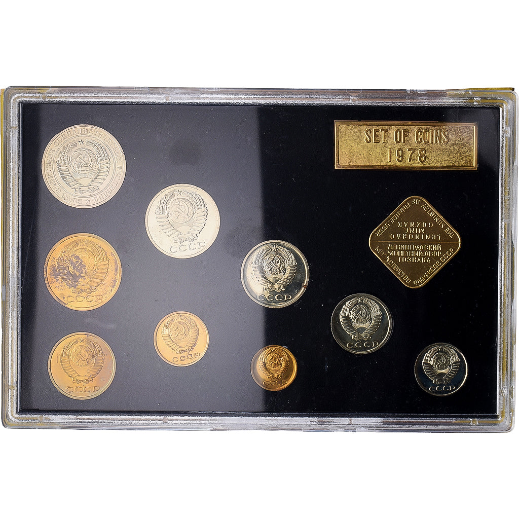 Russland, Set 9 coins, 1978, Leningrad, STGL