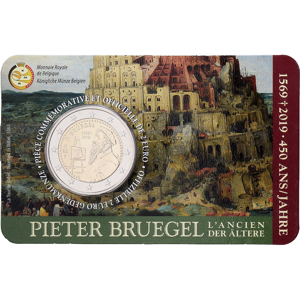 Belgium, 2 Euro, Bruegel l'Ancien, BU, 2019, Monnaie Royale des Pays Bas