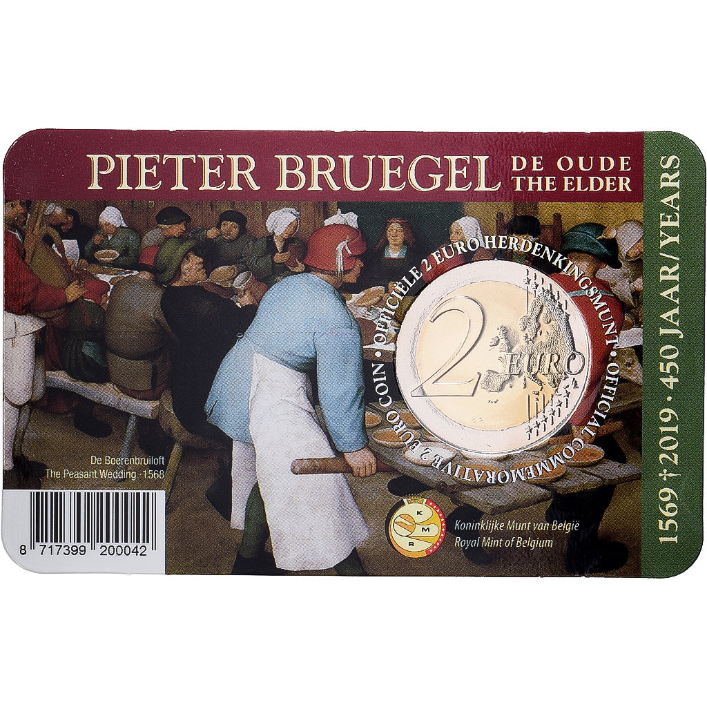 Belgium, 2 Euro, Bruegel l'Ancien, BU, 2019, Monnaie Royale des Pays Bas