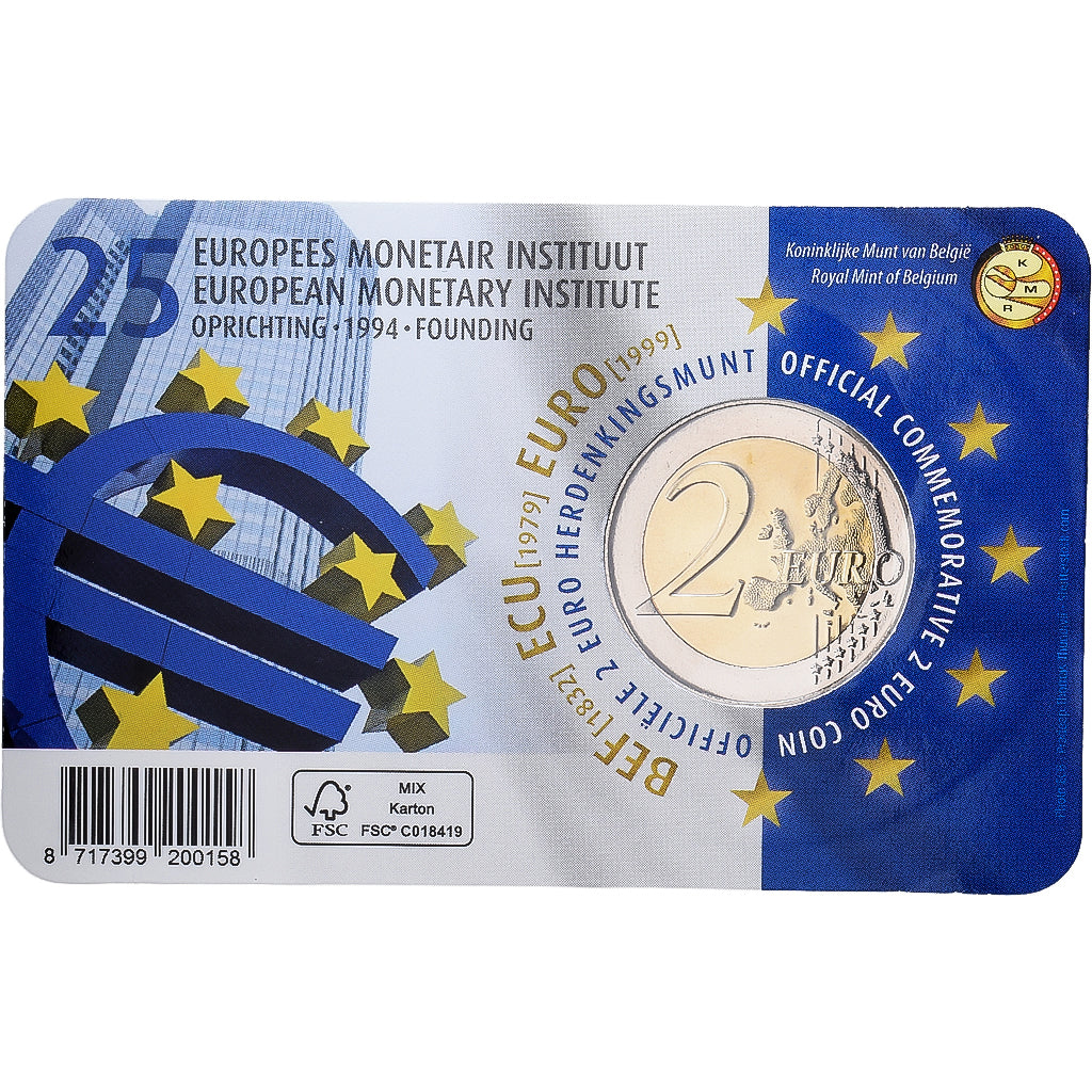 Belgique, 2 Euro, European Monetary Institute (EMI), BU, 2019, Monnaie Royale