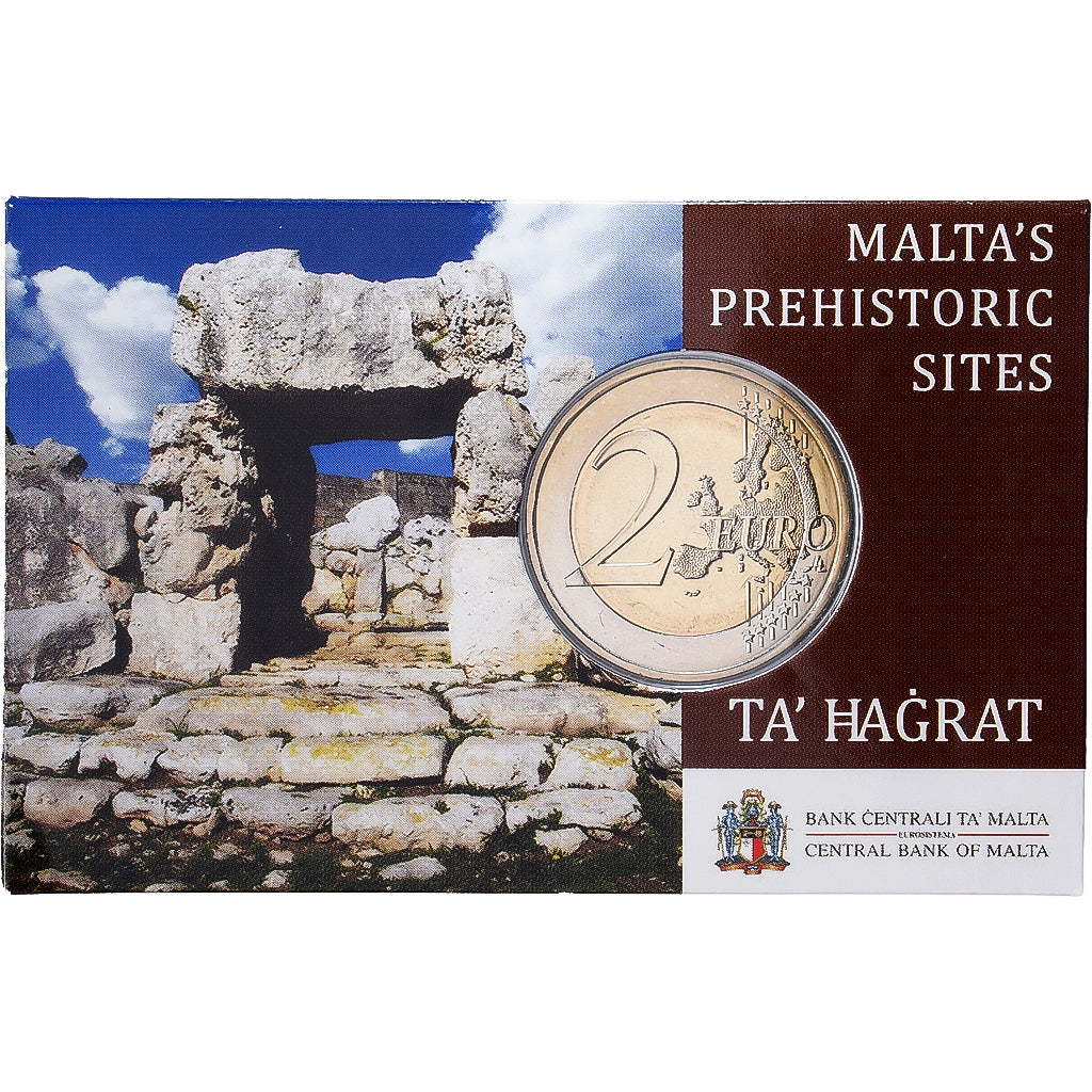 Malta, 2 Euro, Malta's Prehistoric sites - Ta' Ħaġrat, BU, 2019, MDP