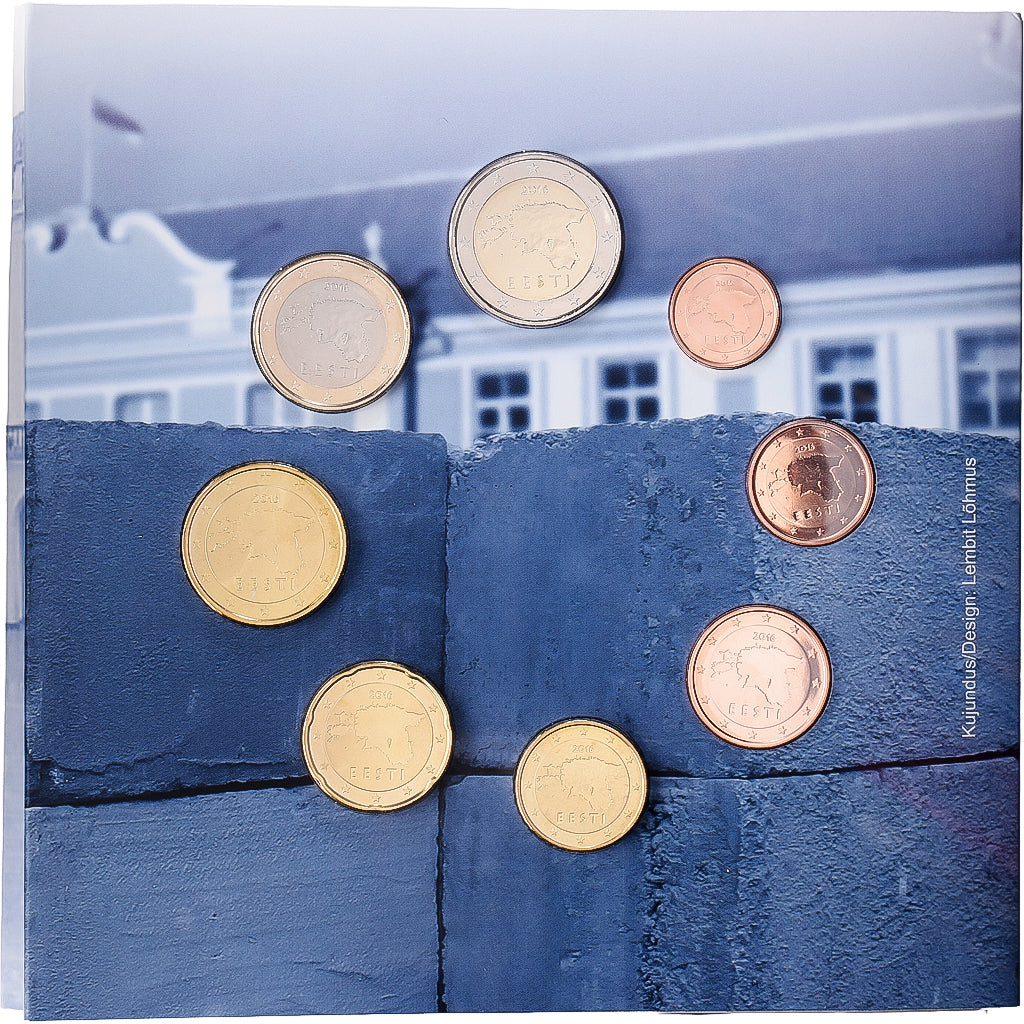 Estonia, Set 1 ct. - 2 Euro, Série BU, 2016, Vilnius, MS(65-70)