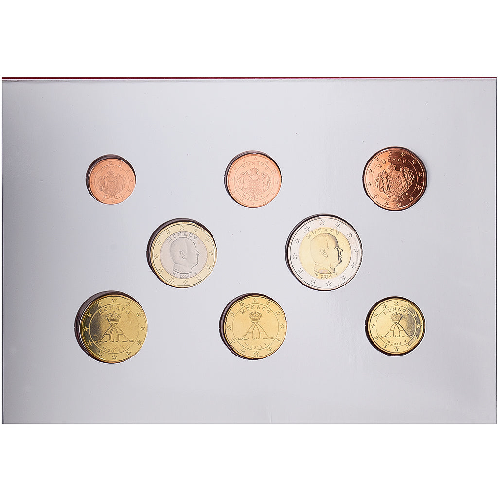 Monaco, Set 1 ct. - 2 Euro, Proof / BE, 2014, MDP, STGL