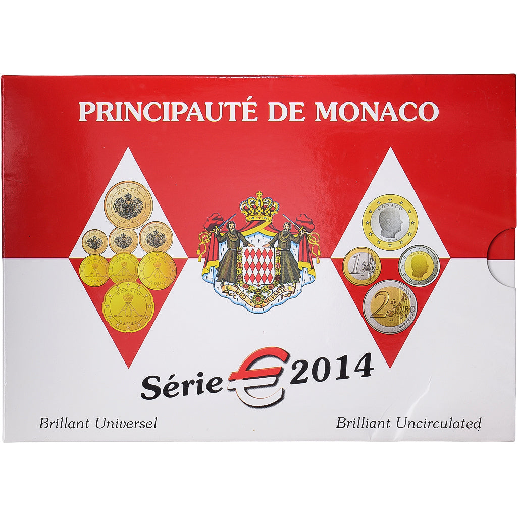 Monaco, Set 1 ct. - 2 Euro, Proof / BE, 2014, MDP, STGL