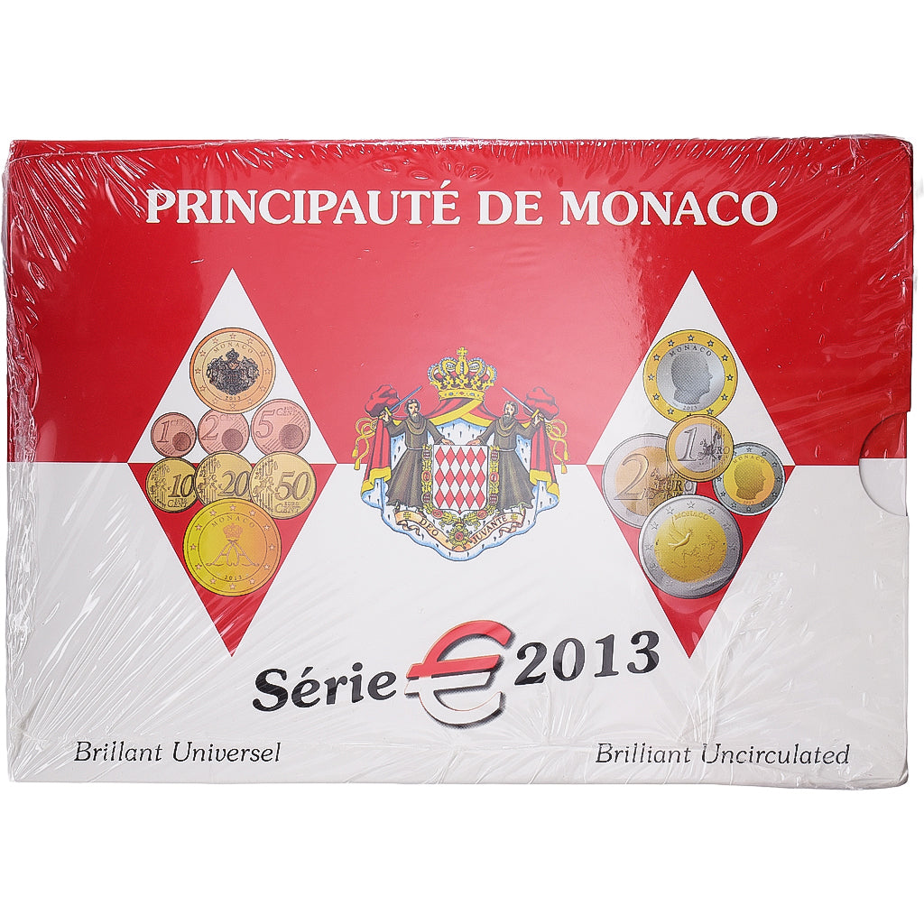 Monaco, Set 1 ct. - 2 Euro, Série BU, 2013, MDP, MS(65-70)