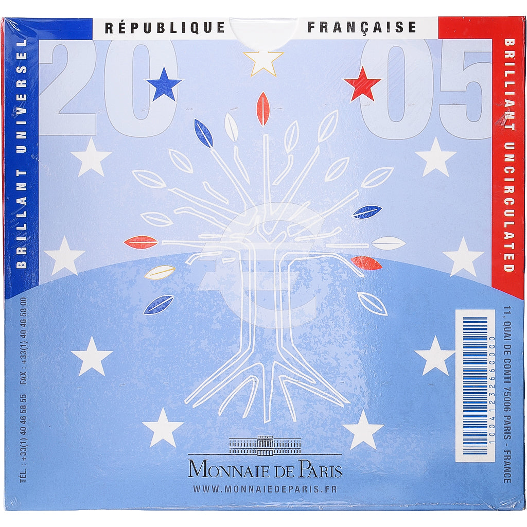 Frankrijk, Set 1 ct. - 2 Euro, Série BU, 2005, MDP, n.v.t., FDC