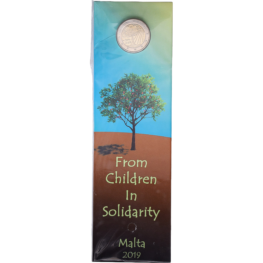 Malta, 2 Euro, From Children in Solidarity - Nature and Environment, BU, 2019