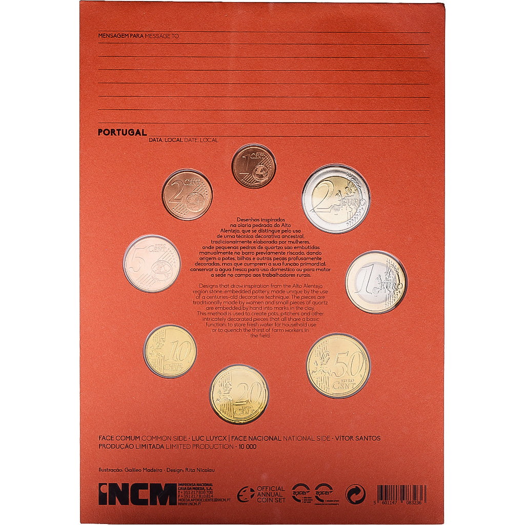 Portugal, Set 1 ct. - 2 Euro, série FDC, 2019, Lisbon, ND, MS(65-70)