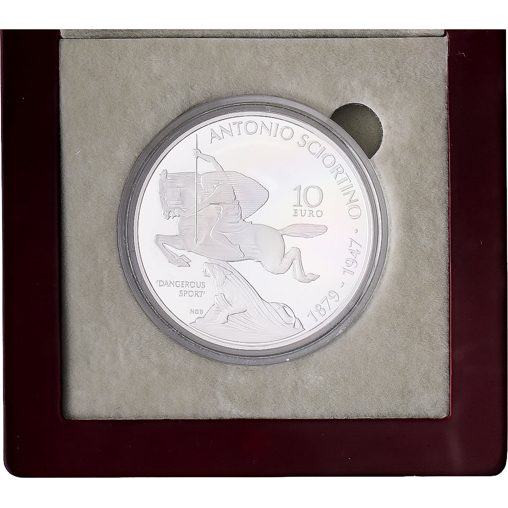 Malta, 10 Euro, Antonio Sciortino, FS, 2016, Royal Dutch Mint, Argento, FDC