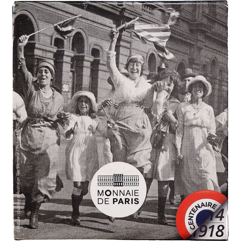 France, 10 Euro, Centenaire de l'Armistice, BE, 2018, MDP, Argent, FDC