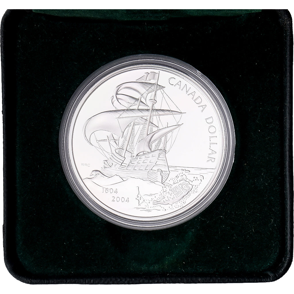 Canadá, 1 Dollar, First French Settlement in North America, 2004, Royal