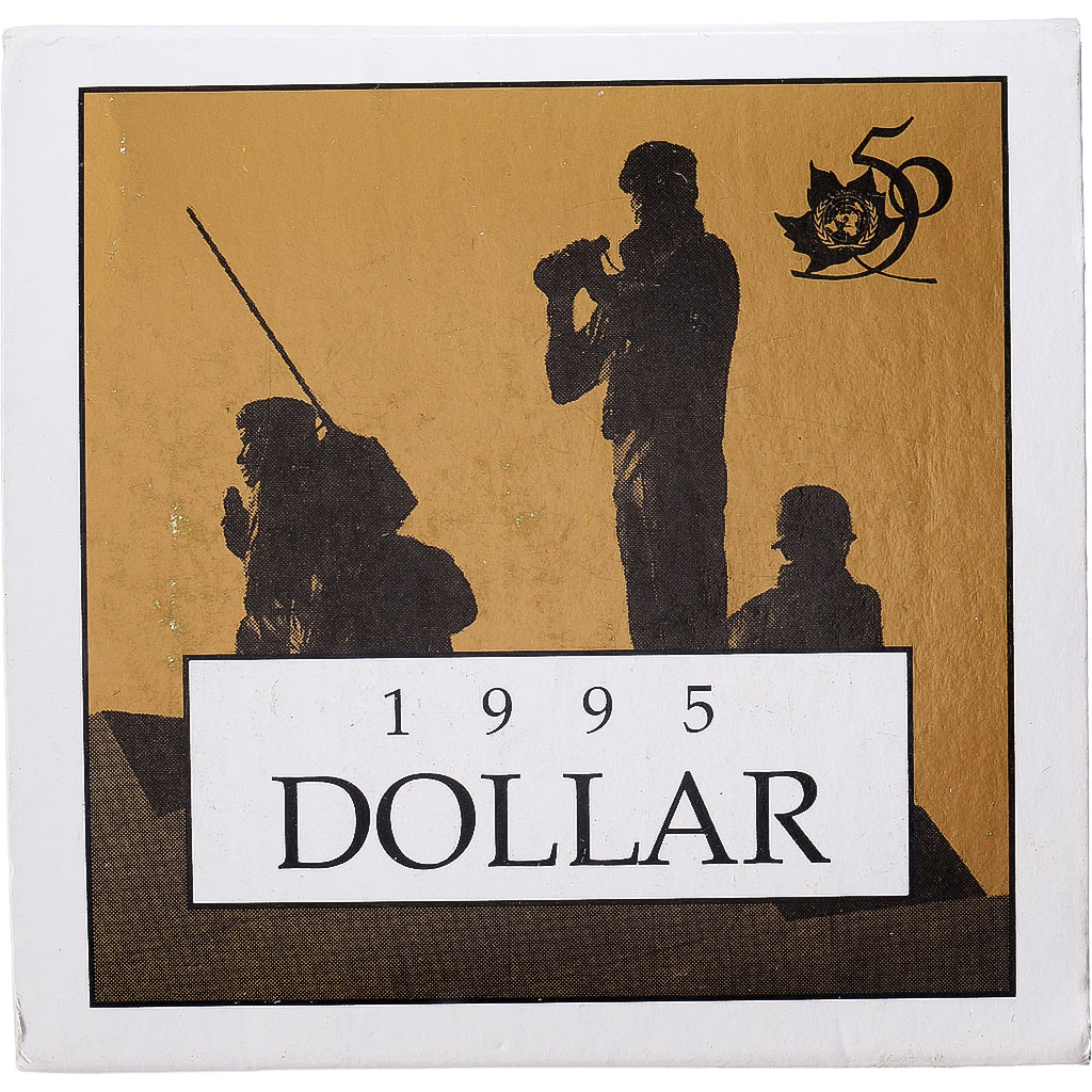 Canadá, 1 Dollar, Peacekeeping, 1995, Royal Canadian Mint, Prueba, Copper