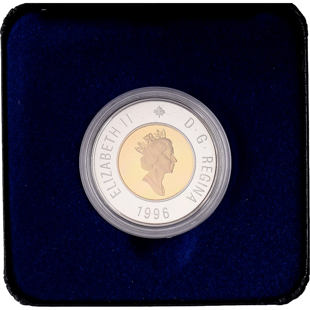 Canadá, 1 Dollar, Polar Bear, 1996, Royal Canadian Mint, Prueba, Bimetálico