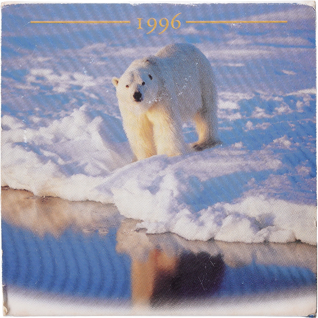 Canadá, 1 Dollar, Polar Bear, 1996, Royal Canadian Mint, Prueba, Bimetálico