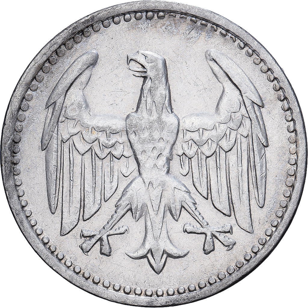 Alemania, 3 Mark, 1924, Stuttgart, Plata, MBC, KM:43
